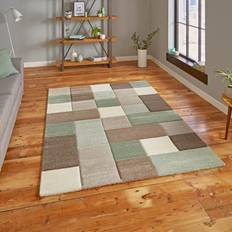 Think Rugs Brooklyn 646 Modern Green, Beige 120x170cm