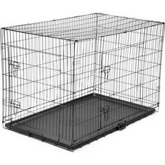 KCT Folding Pet Crates with Plastic Tray XXL 72.5x80cm