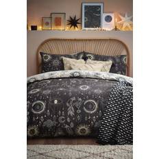 Cotton Bed Linen Furn Constellation Celestial Reversible Duvet Cover Multicolour