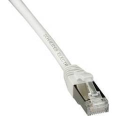 Cat 6a s ftp netværkskabel hvid 5m Schneider Electric PATCHKABEL KAT6A S/FTP 28AWG 5M