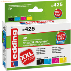 Hp 920xl multipack Edding skrivarpatron EDD-425 ersätter 920XL