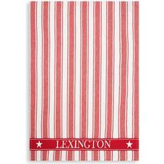 Røde Kjøkkenhåndklær Lexington Icons Twill Waffle Striped Kjøkkenhåndkle Rød, Hvit (70x50cm)