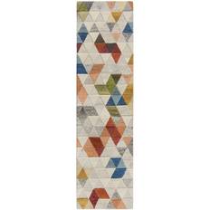 Flair Rugs Amari 60X230 Blå, Grön, Natur, Vit, Multifärgad