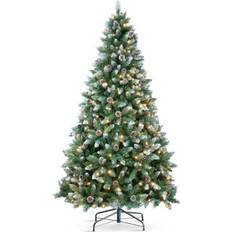 Objetos decorativos Dkd Home Decor Rbol Verde Metal Polietileno 90 x 90 x 180 cm 180 cm Árbol de Navidad