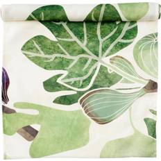 Lana Manteles Klippan Yllefabrik Figs Mantel Verde, Blanco