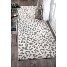 Carpets & Rugs Nuloom Decorators Collection Sebastian Leopard Gray, Pink