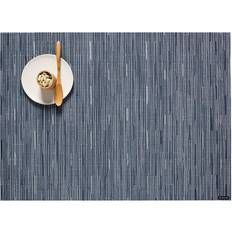 Polyester Place Mats Chilewich Easy Care Bamboo Place Mat Blue