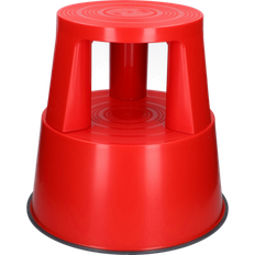 Sgabelli Wedo Rollhocker Ku.rot H.mit/ohne, Belastung 425/430mm D.oben 290mm D.unten 440mm