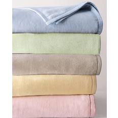 Pink Blankets SFERRA St. Moritz Twin Blankets Blue, White, Pink