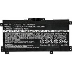 Batterier & Opladere CoreParts Batteri til bærbar computer Litiumion 4400 mAh 50.8 Wh sort for HP ENVY Laptop 17m-ae011dx