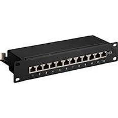 Goobay patch panel Goobay PATCH PANEL CAT6 10'' STP BLACK