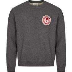 Ami Paris De Coeur Patch Sweatshirt Unisex - Heather Grey