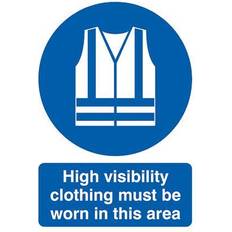 Workplace Signs Safety Sign High Visibility Worn A4