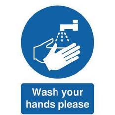 Safety Sign Wash Your Hands A5