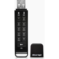iStorage IS-FL-DAP3-B-64 64 GB DatAshur Personal2 256-bitars USB 3.0 USB-minne med hårdvarukryptering, svart