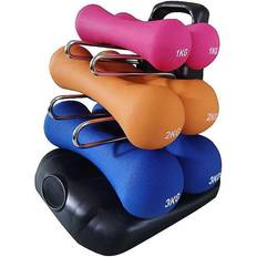 Body Sculpture 12Kg Neoprene Dumbbell Tower Set