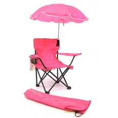 Folding chair with umbrella Redmon Hot Pink Folding Camping Chair 9106HPK