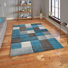 Blue Carpets Think Rugs Brooklyn 646 Modern Grey, Blue 120x170cm