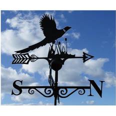 Pheasant Weathervane. Solid steel black wind vane.