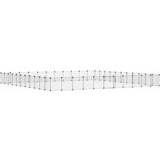 vidaXL 44-Panels Kæledyrsindhegning Med Låge 35x35 cm Stål Sort