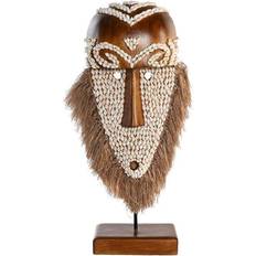 Fibre Dekorationsfigurer Dkd Home Decor Dekorativ Figur Maske 30 x 10.5 x 53 cm Dekorationsfigur