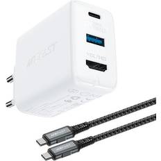 AOC Acefast 2i1 Oplader GaN 65W USB-C Adapter