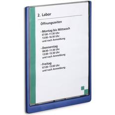 Panneaux de lieux de travail Durable Plaque De Porte Click Sign H x L 297 x 210 mm Bleu Foncé