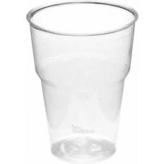 Muovimukit Plastglas 40 cl Bioware H133 mm Ø95 mm Bionedbrydelig PLA Klar,50 stk/ps