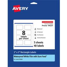 FSC (The Forest Stewardship Council) Label Makers & Labeling Tapes Avery Waterproof Rectangle Labels with Sure Feed Print to the Edge 2