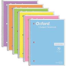 Oxford Notepads Oxford Spiral Notebook 6 Pack Subject