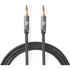 Kabler Nedis Premium minijack Metalgrå 2m