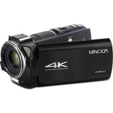 Camcorders Minolta MN4K100Z 28MP 4K Ultra HD 3.5" Touchscreen Night Vision Camcorder, Black