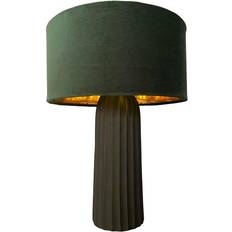 Green Table Lamps Dkd Home Decor Velvet Aluminium Table Lamp
