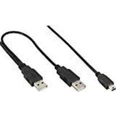 InLine 33107y Cable USB 1.5 m Mini-USB B Negro