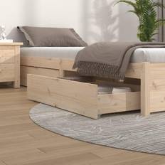 vidaXL Bedlades 4 St Massief Grenenhout