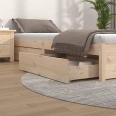 vidaXL Cassettoni Da Letto 4 pz In Legno Massello di Pino