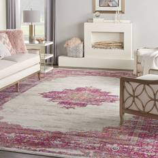 Carpets & Rugs Nourison Passion Ivory/Fuchsia Multicolor, Pink 144x180"