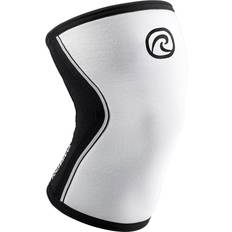 Health Rehband Rx Knee Sleeves, knee support 7mm neoprene, knee compression sleeve for weightlifting, strongman, crossfit, heavy weight training, Colour:White, Size:L