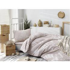 Hemtextil EPONJ HOME Bäddset Enkelt 3-dels Påslakan Beige, Vit (220x)