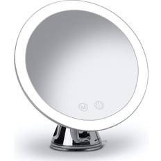 Makeup Mirrors Fancii Lana Rechargeable 10X Chrome Round Mirror