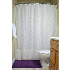 Design Imports Zingz Thingz Flower Blossom Lace Shower Curtain, CAMZ33455