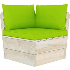 Polyester Coussins de chaise vidaXL Coussins Palette 3 pcs Vert Vif Tissu Oxford Bright Green Coussin de chaise Vert