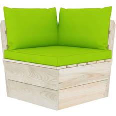 vidaXL hynder pallesofa 3 stk. stof Stolehynde Grøn