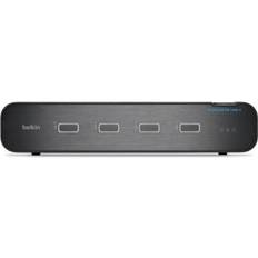 KVM-switches Belkin F1DN204KVM-UNN4 3840 x 2160 Pixel 4K Ultra HD Rack Mount Zwart