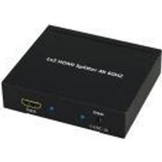 Câble HDMI - HDMI Câbles Value HDMI Splitter 2-delad Ultra HD