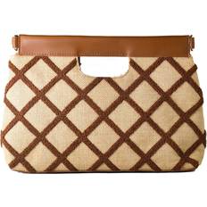 Håndtasker til damer VALETTA-QUILTED-TAN Brun (30 x 20 x 9 cm)