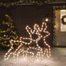 vidaXL julerensdyr 2 LED-lys varmt Christmas Lamp