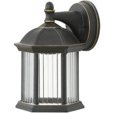 LuxenHome Black/Gold Wall Light