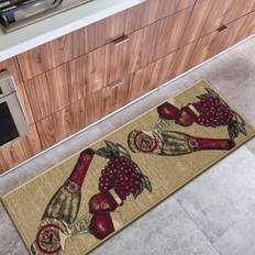 Turkiet Mattor Ottomanson Siesta Kitchen Runner Multifärgad, Beige cm