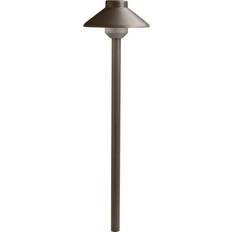 Bronze Lamp Posts Kichler CBR LED Integrated Lamp Post 15"